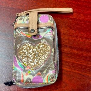 Sakroot upcycled wristlet